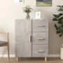 Concrete gray plywood sideboard 69.5x34x90 cm by vidaXL, Sideboards - Ref: Foro24-812172, Price: 85,61 €, Discount: %