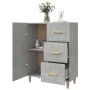 Aparador de madera contrachapada gris hormigón 69,5x34x90 cm de vidaXL, Aparadores - Ref: Foro24-812172, Precio: 85,99 €, Des...