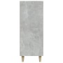 Aparador de madera contrachapada gris hormigón 69,5x34x90 cm de vidaXL, Aparadores - Ref: Foro24-812172, Precio: 85,99 €, Des...