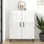 Glossy white plywood sideboard 69.5x34x90 cm by vidaXL, Sideboards - Ref: Foro24-812147, Price: 89,99 €, Discount: %