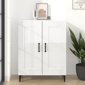 Glossy white plywood sideboard 69.5x34x90 cm by vidaXL, Sideboards - Ref: Foro24-812147, Price: 89,69 €, Discount: %