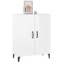 Glossy white plywood sideboard 69.5x34x90 cm by vidaXL, Sideboards - Ref: Foro24-812147, Price: 89,99 €, Discount: %