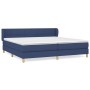 Box spring bed with blue fabric mattress 200x200 cm by vidaXL, Beds and slatted bases - Ref: Foro24-3126835, Price: 623,53 €,...