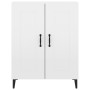 Glossy white plywood sideboard 69.5x34x90 cm by vidaXL, Sideboards - Ref: Foro24-812147, Price: 89,99 €, Discount: %