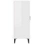 Glossy white plywood sideboard 69.5x34x90 cm by vidaXL, Sideboards - Ref: Foro24-812147, Price: 89,99 €, Discount: %