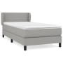 Cama box spring con colchón tela gris claro 80x200 cm de vidaXL, Camas y somieres - Ref: Foro24-3126037, Precio: 276,99 €, De...