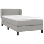 Cama box spring con colchón tela gris claro 80x200 cm de vidaXL, Camas y somieres - Ref: Foro24-3126037, Precio: 276,99 €, De...