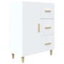 White engineered wood sideboard 69.5x34x90 cm by vidaXL, Sideboards - Ref: Foro24-812168, Price: 87,17 €, Discount: %