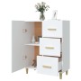 White engineered wood sideboard 69.5x34x90 cm by vidaXL, Sideboards - Ref: Foro24-812168, Price: 87,17 €, Discount: %