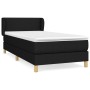 Box spring bed with black fabric mattress 90x200 cm by vidaXL, Beds and slatted bases - Ref: Foro24-3126615, Price: 297,68 €,...