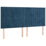 Dark blue velvet bed frame with headboard 180x200 cm by vidaXL, Beds and slatted bases - Ref: Foro24-3125895, Price: 234,96 €...