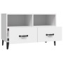 Mueble para TV madera contrachapada blanco 80x36x50 cm de vidaXL, Muebles TV - Ref: Foro24-812591, Precio: 58,99 €, Descuento: %