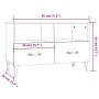 Weißer TV-Schrank aus Sperrholz, 80 x 36 x 50 cm von vidaXL, TV-Möbel - Ref: Foro24-812591, Preis: 58,19 €, Rabatt: %