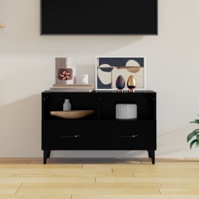 Mueble para TV madera contrachapada negro 80x36x50 cm de vidaXL, Muebles TV - Ref: Foro24-812592, Precio: 67,88 €, Descuento: %