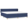 Cama box spring con colchón tela azul 200x200 cm de vidaXL, Camas y somieres - Ref: Foro24-3127075, Precio: 622,99 €, Descuen...