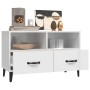 Glossy white plywood TV cabinet 80x36x50 cm by vidaXL, TV Furniture - Ref: Foro24-812597, Price: 66,70 €, Discount: %