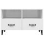 Glossy white plywood TV cabinet 80x36x50 cm by vidaXL, TV Furniture - Ref: Foro24-812597, Price: 66,70 €, Discount: %