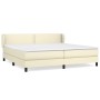 Cama box spring con colchón cuero sintético crema 200x200 cm de vidaXL, Camas y somieres - Ref: Foro24-3127273, Precio: 578,5...