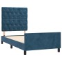 Dark blue velvet bed frame with headboard 80x200 cm by vidaXL, Beds and slatted bases - Ref: Foro24-3125908, Price: 168,99 €,...