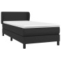 Cama box spring con colchón cuero sintético negro 90x190 cm de vidaXL, Camas y somieres - Ref: Foro24-3127169, Precio: 308,17...