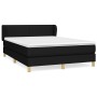 Box spring bed with black fabric mattress 140x190 cm by vidaXL, Beds and slatted bases - Ref: Foro24-3126639, Price: 447,74 €...