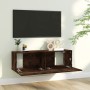 TV stand made of smoked oak plywood, 100x30x30 cm by vidaXL, TV Furniture - Ref: Foro24-815096, Price: 31,99 €, Discount: %