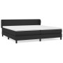 Box spring bed with black synthetic leather mattress 200x200 cm by vidaXL, Beds and slatted bases - Ref: Foro24-3127211, Pric...