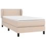 Cama box spring con colchón cuero sintético capuchino 100x200cm de vidaXL, Camas y somieres - Ref: Foro24-3127180, Precio: 36...