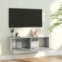 Sonoma gray plywood TV cabinet 100x30x30 cm by vidaXL, TV Furniture - Ref: Foro24-815097, Price: 40,91 €, Discount: %