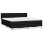 Box spring bed with black fabric mattress 180x200 cm by vidaXL, Beds and slatted bases - Ref: Foro24-3126983, Price: 545,65 €...