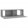 Sonoma gray plywood TV cabinet 100x30x30 cm by vidaXL, TV Furniture - Ref: Foro24-815097, Price: 40,91 €, Discount: %