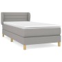 Box spring bed with light gray fabric mattress 80x200 cm by vidaXL, Beds and slatted bases - Ref: Foro24-3126837, Price: 274,...