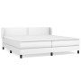 Box spring bed with white synthetic leather mattress 200x200 cm by vidaXL, Beds and slatted bases - Ref: Foro24-3127272, Pric...