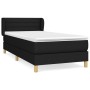 Box spring bed with black fabric mattress 90x200 cm by vidaXL, Beds and slatted bases - Ref: Foro24-3126855, Price: 298,77 €,...