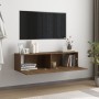 Mueble pared TV madera contrachapada roble marrón 120x30x30 cm de vidaXL, Muebles TV - Ref: Foro24-815101, Precio: 79,51 €, D...