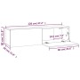 TV-Wandschrank aus braunem Eichensperrholz, 120 x 30 x 30 cm von vidaXL, TV-Möbel - Ref: Foro24-815101, Preis: 79,51 €, Rabat...