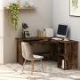 Corner desk made of smoked oak plywood, measuring 120x140x75cm. by vidaXL, Desks - Ref: Foro24-815384, Price: 109,72 €, Disco...