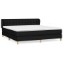 Box spring bed with black fabric mattress 180x200 cm by vidaXL, Beds and slatted bases - Ref: Foro24-3127143, Price: 540,64 €...