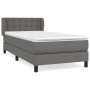 Cama box spring con colchón cuero sintético gris 80x200 cm de vidaXL, Camas y somieres - Ref: Foro24-3127281, Precio: 307,99 ...