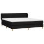 Cama box spring con colchón tela negro 160x200 cm de vidaXL, Camas y somieres - Ref: Foro24-3126975, Precio: 500,15 €, Descue...