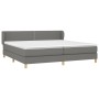 Cama box spring con colchón tela gris oscuro 200x200 cm de vidaXL, Camas y somieres - Ref: Foro24-3126750, Precio: 614,75 €, ...