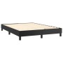 Box spring bed with black synthetic leather mattress 140x190 cm by vidaXL, Beds and slatted bases - Ref: Foro24-3127187, Pric...