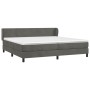 Cama box spring con colchón terciopelo gris oscuro 200x200 cm de vidaXL, Camas y somieres - Ref: Foro24-3127392, Precio: 587,...