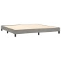 Cama box spring con colchón terciopelo gris claro 200x200 cm de vidaXL, Camas y somieres - Ref: Foro24-3127451, Precio: 597,9...