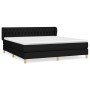 Cama box spring con colchón tela negro 180x200 cm de vidaXL, Camas y somieres - Ref: Foro24-3127063, Precio: 553,31 €, Descue...