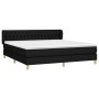 Box spring bed with black fabric mattress 180x200 cm by vidaXL, Beds and slatted bases - Ref: Foro24-3127063, Price: 564,02 €...