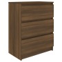 Aparador de madera contrachapada roble marrón 60x35x76 cm de vidaXL, Aparadores - Ref: Foro24-815512, Precio: 71,55 €, Descue...