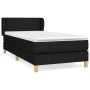 Box spring bed with black fabric mattress 100x200 cm by vidaXL, Beds and slatted bases - Ref: Foro24-3126623, Price: 325,72 €...