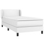 Cama box spring con colchón cuero sintético blanco 100x200 cm de vidaXL, Camas y somieres - Ref: Foro24-3127236, Precio: 360,...