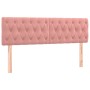 Cama box spring con colchón terciopelo rosa 160x200 cm de vidaXL, Camas y somieres - Ref: Foro24-3127684, Precio: 511,78 €, D...